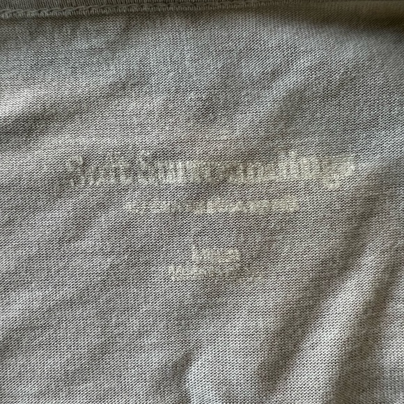 Soft Surroundings LG GrayTunic Top Silk Embroidered Rhinestones Fairy Romantic - Picture 4 of 11